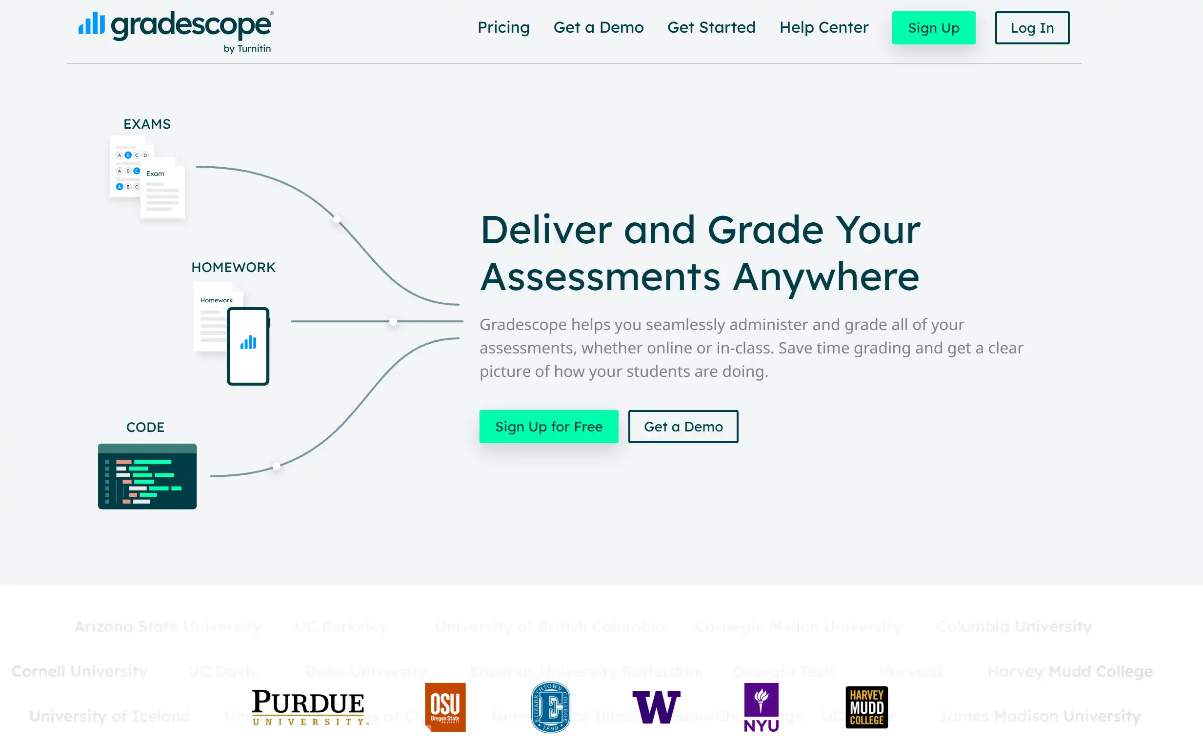 Gradescope 产品界面截图