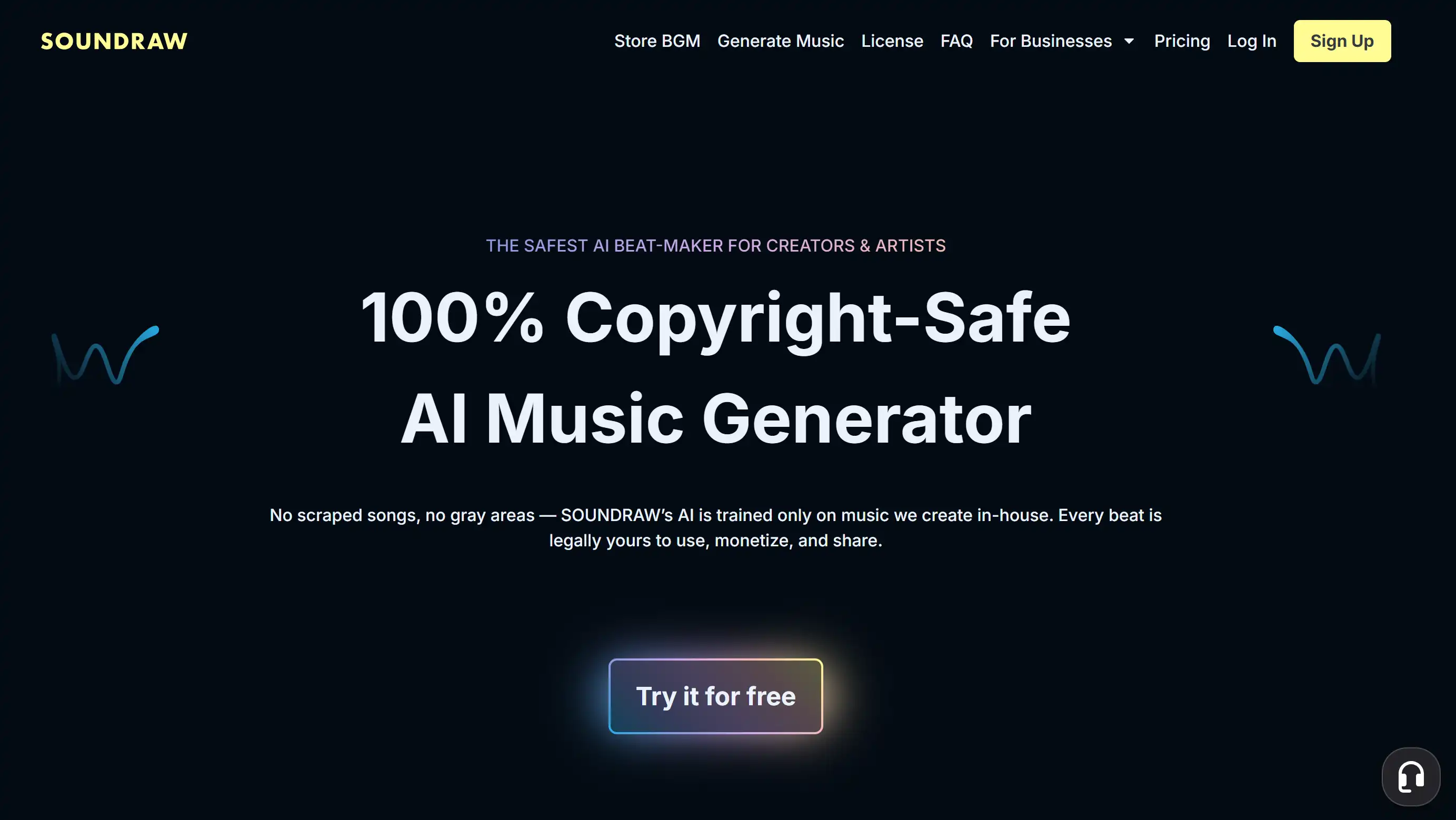 Soundraw 产品界面截图